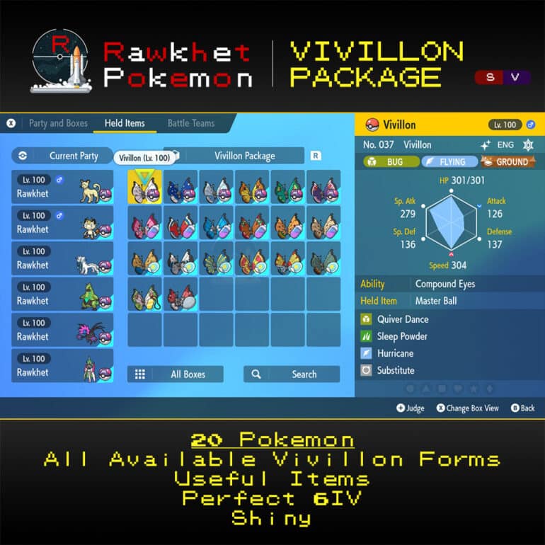 SV Vivillon Package - Box View