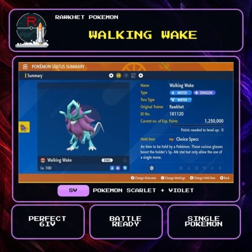 Walking Wake for Pokemon Scarlet and Violet.