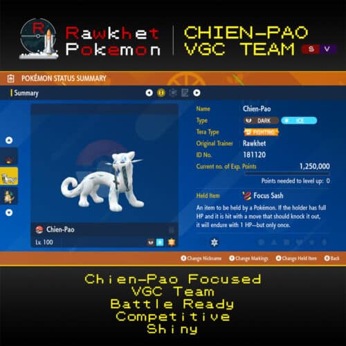 SV VGC Chien-Pao - Summary