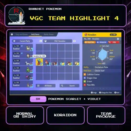 VGC Team Highlight 4 for Pokemon Scarlet and Violet.