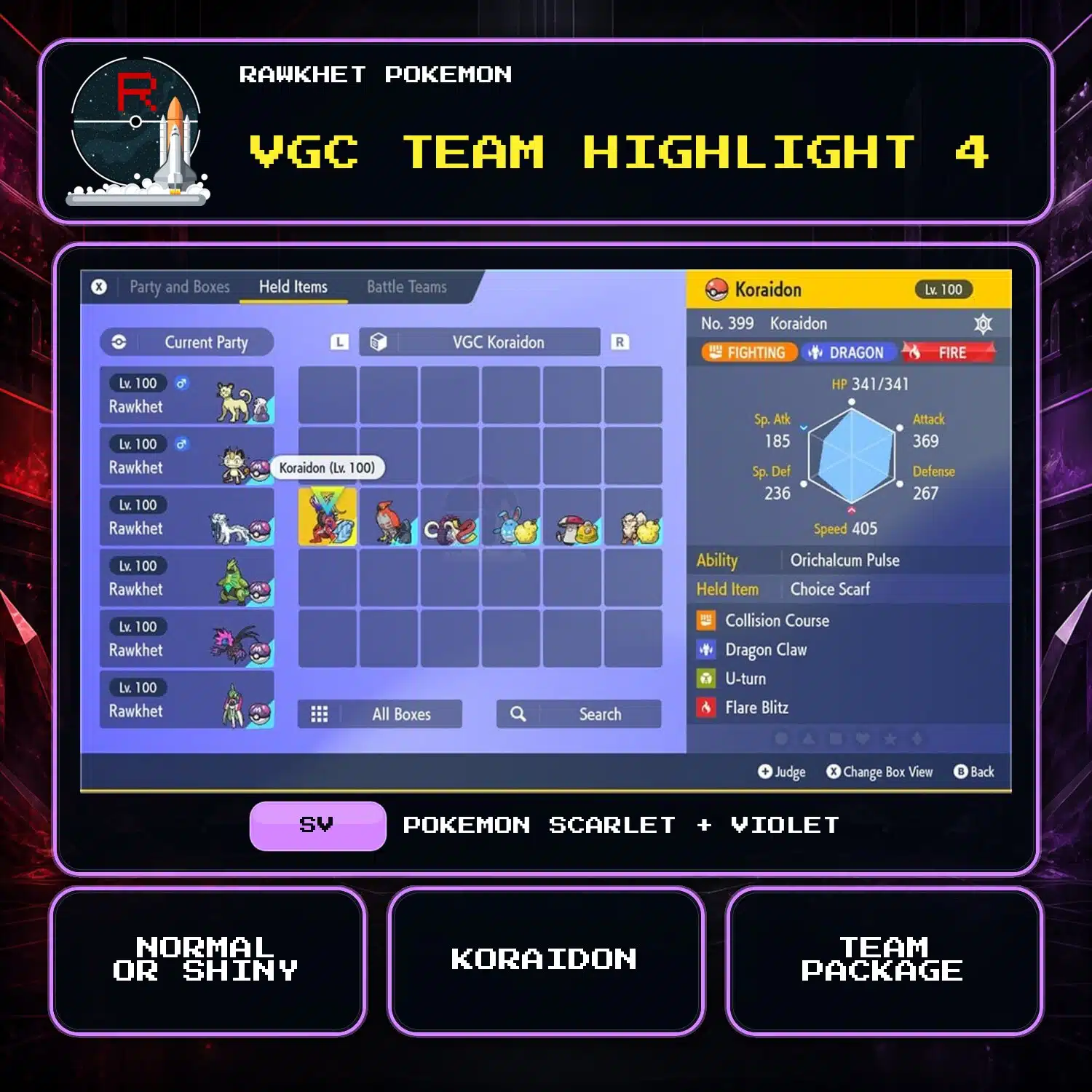 VGC Team Highlight 4 for Pokemon Scarlet and Violet VGC Team Highlight 4 for Pokemon Scarlet and Violet.