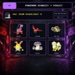 VGC Team Highlight 4, Shiny When Available box view for Pokemon Scarlet and Violet.