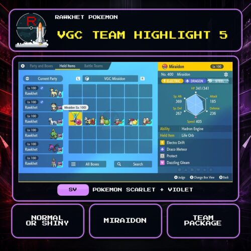 VGC Team Highlight 5 for Pokemon Scarlet and Violet.