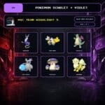 VGC Team Highlight 5, Shiny When Available box view for Pokemon Scarlet and Violet.
