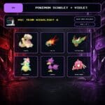 VGC Team Highlight 6, Shiny When Available box view for Pokemon Scarlet and Violet.
