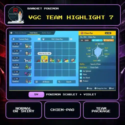 VGC Team Highlight 7 for Pokemon Scarlet and Violet.