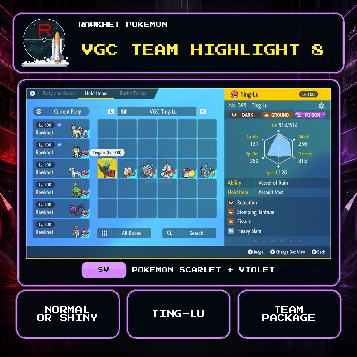 VGC Team Highlight 8 for Pokemon Scarlet and Violet VGC Team Highlight 8 for Pokemon Scarlet and Violet.