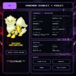 Shiny Arcanine details for Pokemon Scarlet and Violet.