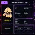 Shiny Garganacl details for Pokemon Scarlet and Violet.