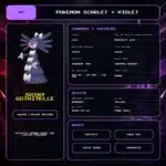 Shiny Gothitelle details for Pokemon Scarlet and Violet.