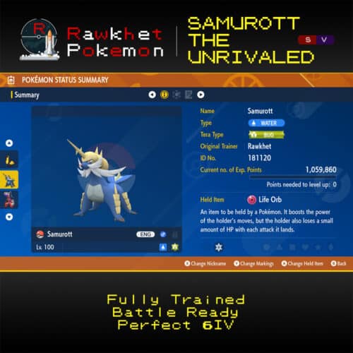 SV Samurott the Unrivaled - Summary
