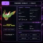 Shiny Flutter Mane details for Pokemon Scarlet and Violet.
