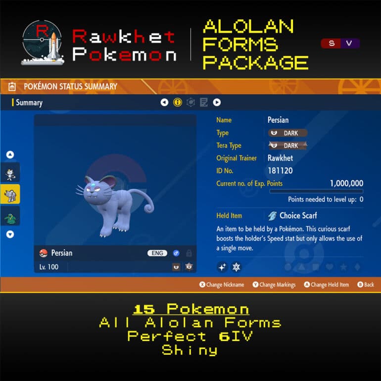 SV Alolan Forms Package - Persian Summary
