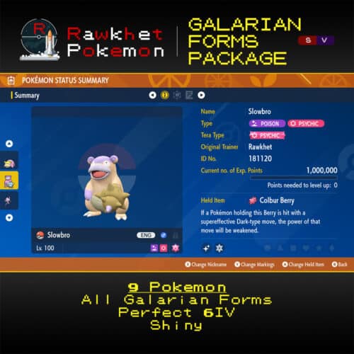 SV Galarian Forms Package - Slowbro Summary