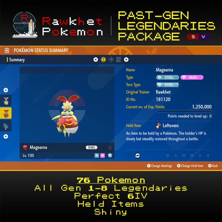 SV - Past-Gen Legendaries Package - Magearna Summary