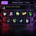 Eeveelutions Package, Shiny box view for Pokemon Scarlet and Violet.