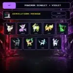 Eeveelutions Package, Shiny box view for Pokemon Scarlet and Violet.