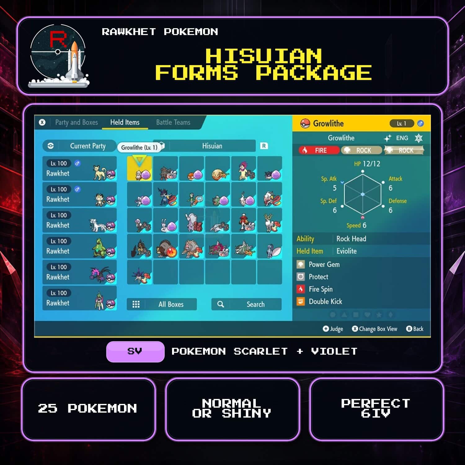 Hisuian Forms Package for Pokemon Scarlet and Violet Hisuian Forms Package for Pokemon Scarlet and Violet.