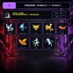 Past-Gen Legendaries Package, Shiny, Gen 1 box view for Pokemon Scarlet and Violet.