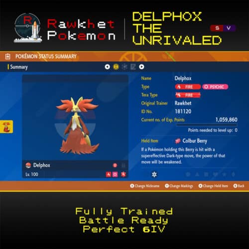 SV Delphox the Unrivaled - Summary