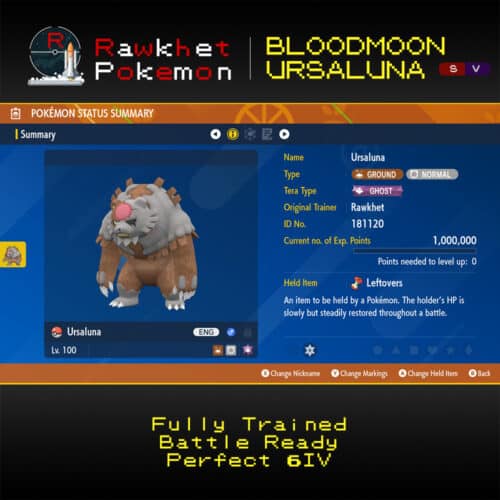 SV Bloodmoon Ursaluna - Summary