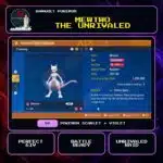 Mewtwo the Unrivaled for Pokemon Scarlet and Violet.