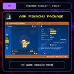 Ash Pikachu Package in-game origin view for Pokemon Scarlet and Violet.