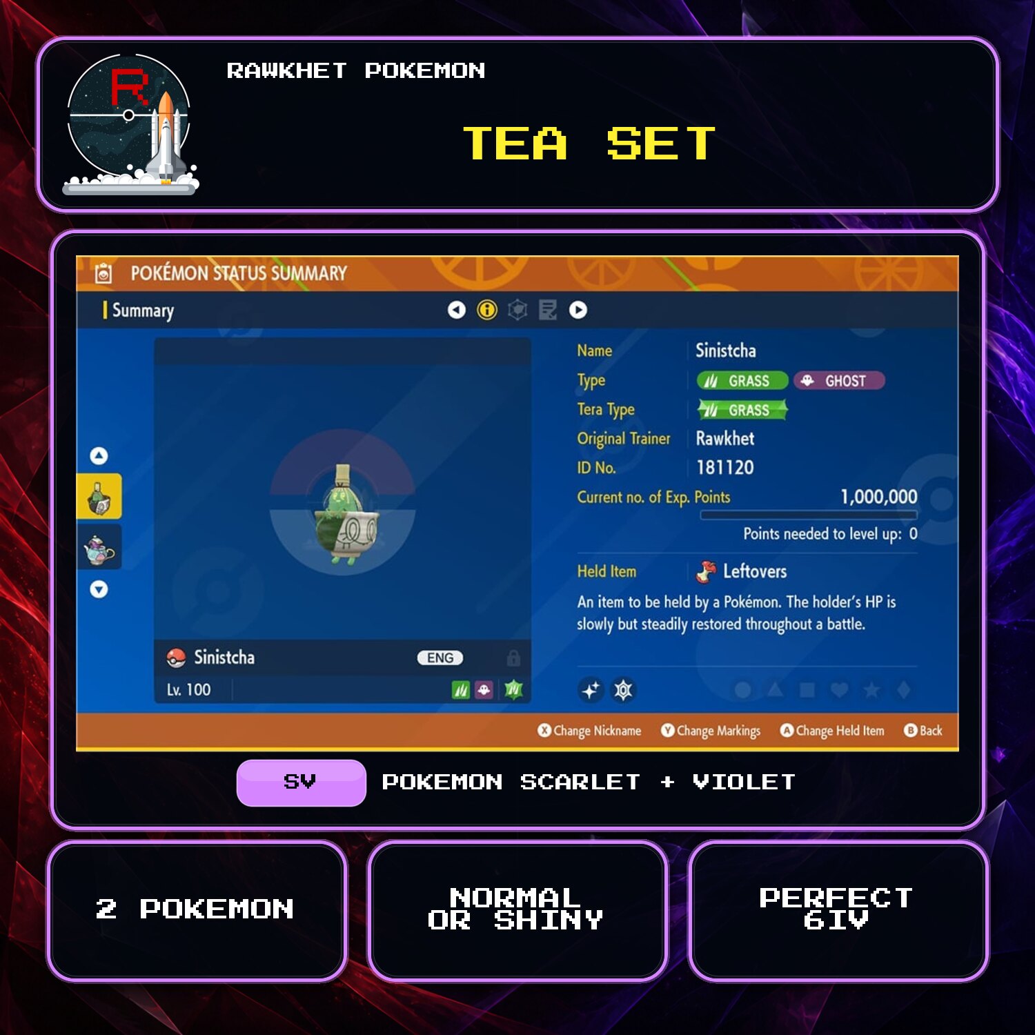 Tea Set for Pokemon Scarlet and Violet Tea Set for Pokemon Scarlet and Violet.