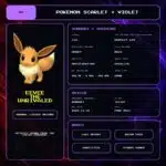 Eevee The Unrivaled details for Pokemon Scarlet and Violet.