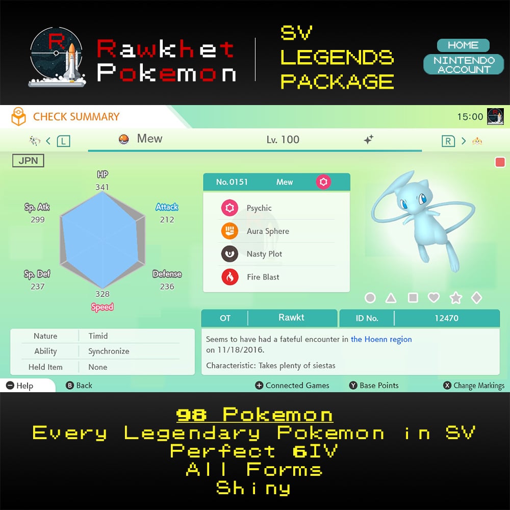 All SV Legendaries - Mew All SV Legendaries - Mew