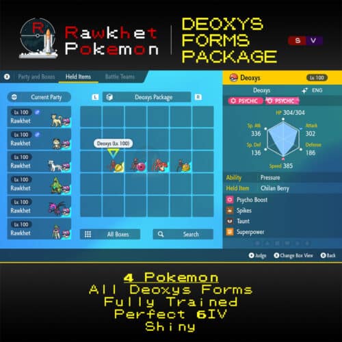 SV Deoxys Forms Package - Box View