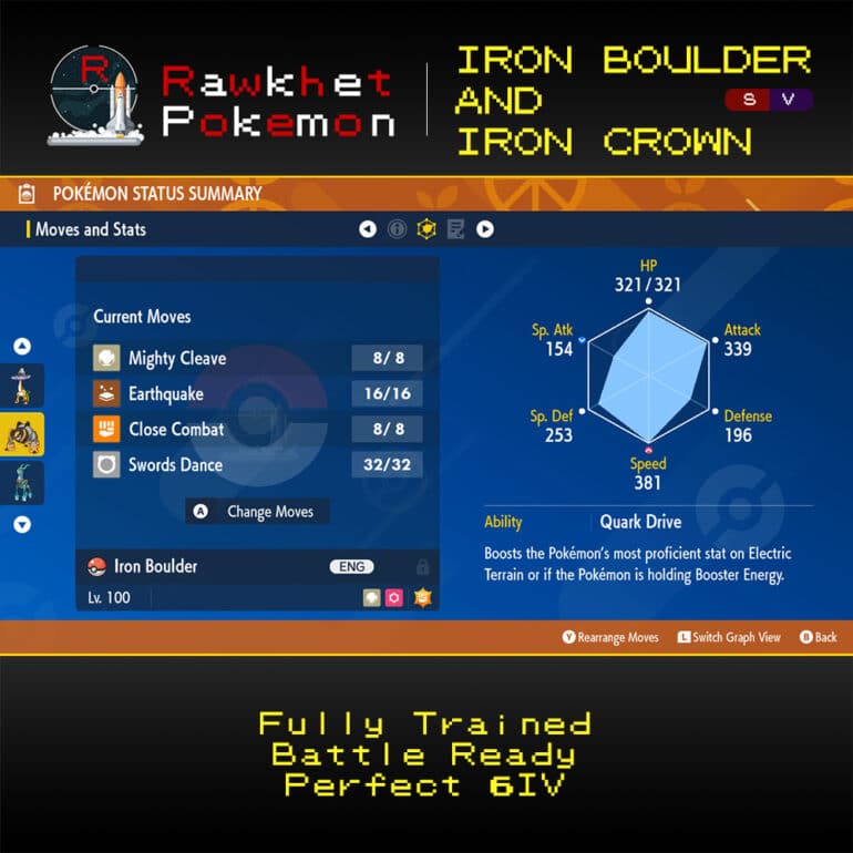 SV Iron Boulder & Iron Crown - Iron Boulder Stats