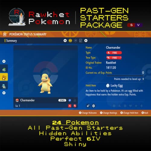 SV Past-Gen Starters Package - Charmander