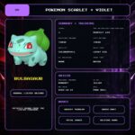 Bulbasaur details for Pokemon Scarlet and Violet.