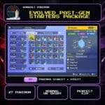 Evolved Past-Gen Starters Package for Pokemon Scarlet and Violet.