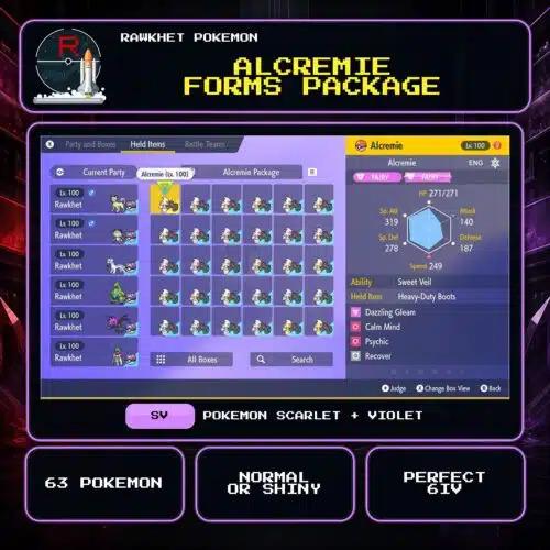Alcremie Forms Package for Pokemon Scarlet and Violet.