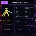 Shiny Deoxys details for Pokemon Scarlet and Violet.