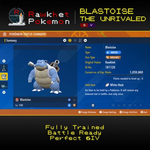 SV Blastoise the Unrivaled - Summary