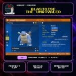 Blastoise the Unrivaled for Pokemon Scarlet and Violet.