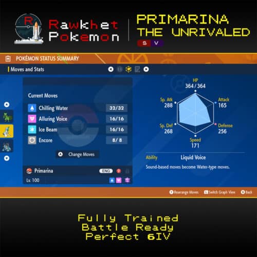 SV Primarina the Unrivaled - Stats