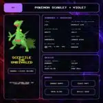 Sceptile The Unrivaled details for Pokemon Scarlet and Violet.