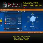 Pokémon Scarlatto E Viola - Dragonite Shiny E Non Shiny 6IV - Pronto Per Battaglia