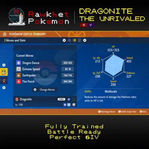SV Dragonite the Unrivaled - Stats
