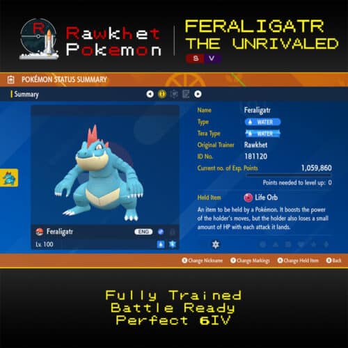 SV Feraligatr the Unrivaled - Summary