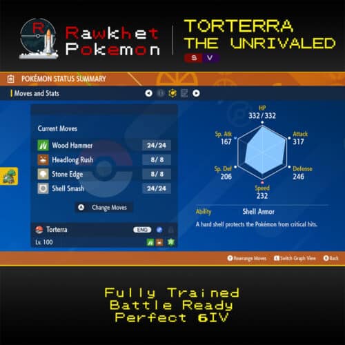 SV Torterra the Unrivaled - Stats