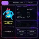 Feraligatr The Unrivaled details for Pokemon Scarlet and Violet.
