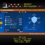 SV Shiny Rayquaza - Stats
