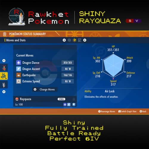 SV Shiny Rayquaza - Stats