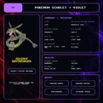 Shiny Rayquaza details for Pokemon Scarlet and Violet.