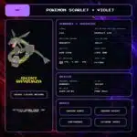 Shiny Rayquaza details for Pokemon Scarlet and Violet.
